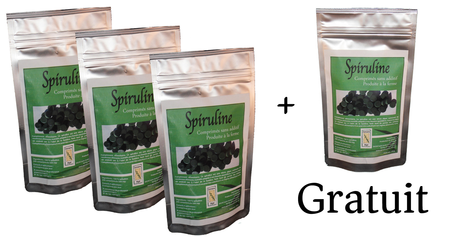 comprimés spiruline gratuit